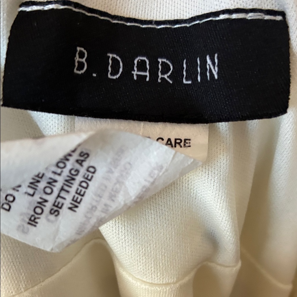 B Darlin Strapless Dress in Cream